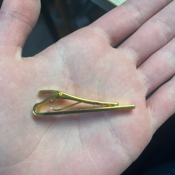 Dunhill Tie Clip - Vintage - Gold and Silver - Picture 4 of 6